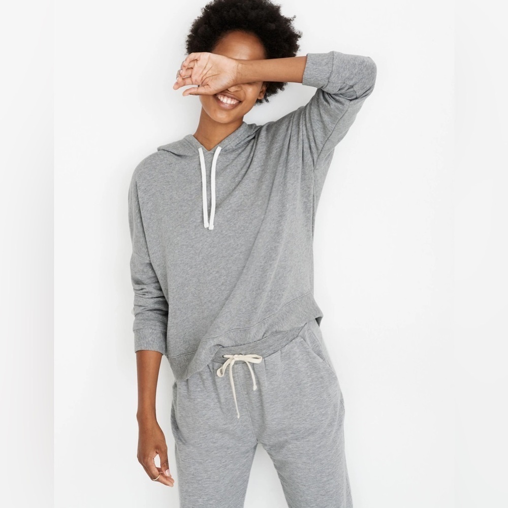 Madewell Women’s Warmup French Terry Hoodie in Grey Size S